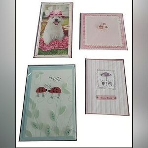 4 New Handmade 3D Blank Greeting Cards